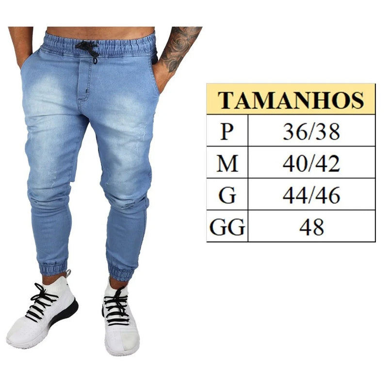Calça Jogger Sarja (Slim)