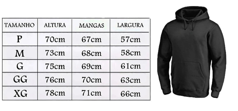 Blusa de Moletom (Flanelado, Gola Careca)