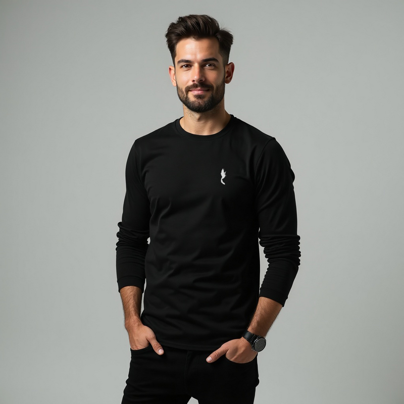 Blusa de Moletom (Flanelado, Gola Careca)