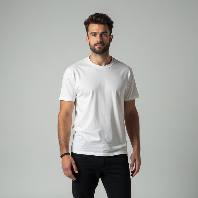 Camiseta Basica Sem Estampa (100% Algodão Macio 30,1)