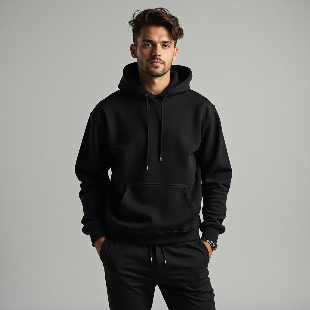 Blusa Moletom Sem estampa (Algodão Grosso)