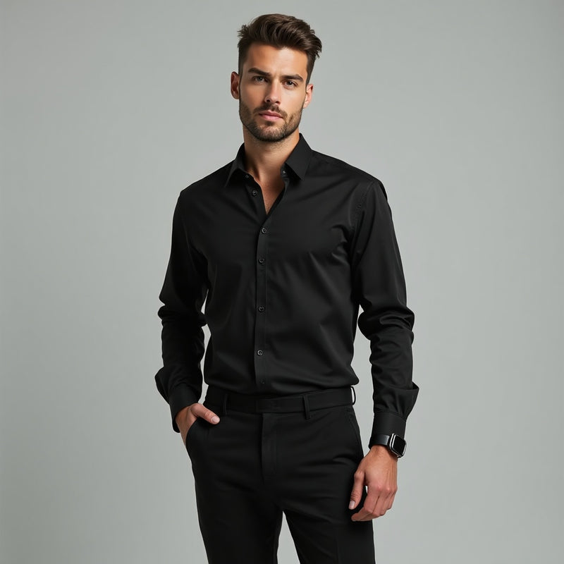 Camisa Social Manga Longa Lisa (Ideal para Eventos/Trabalho)
