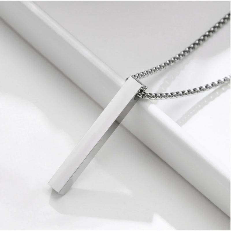 Colar com Pingente (Corrente 1x1 Grumet)