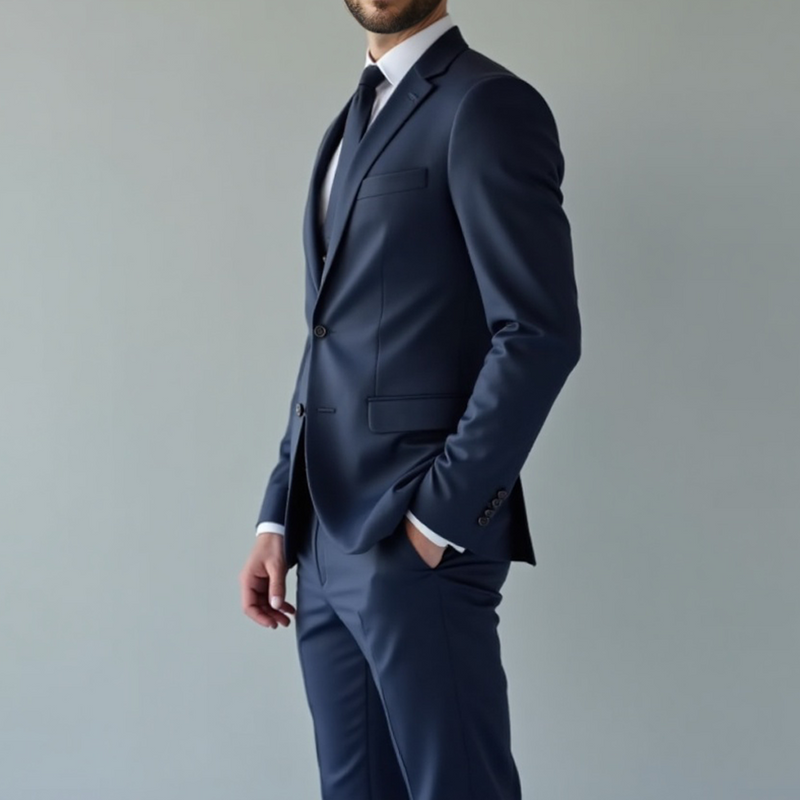 Terno Slim De Luxo - Calça / Blazer / Colete (Poliéster Elegante Formal)